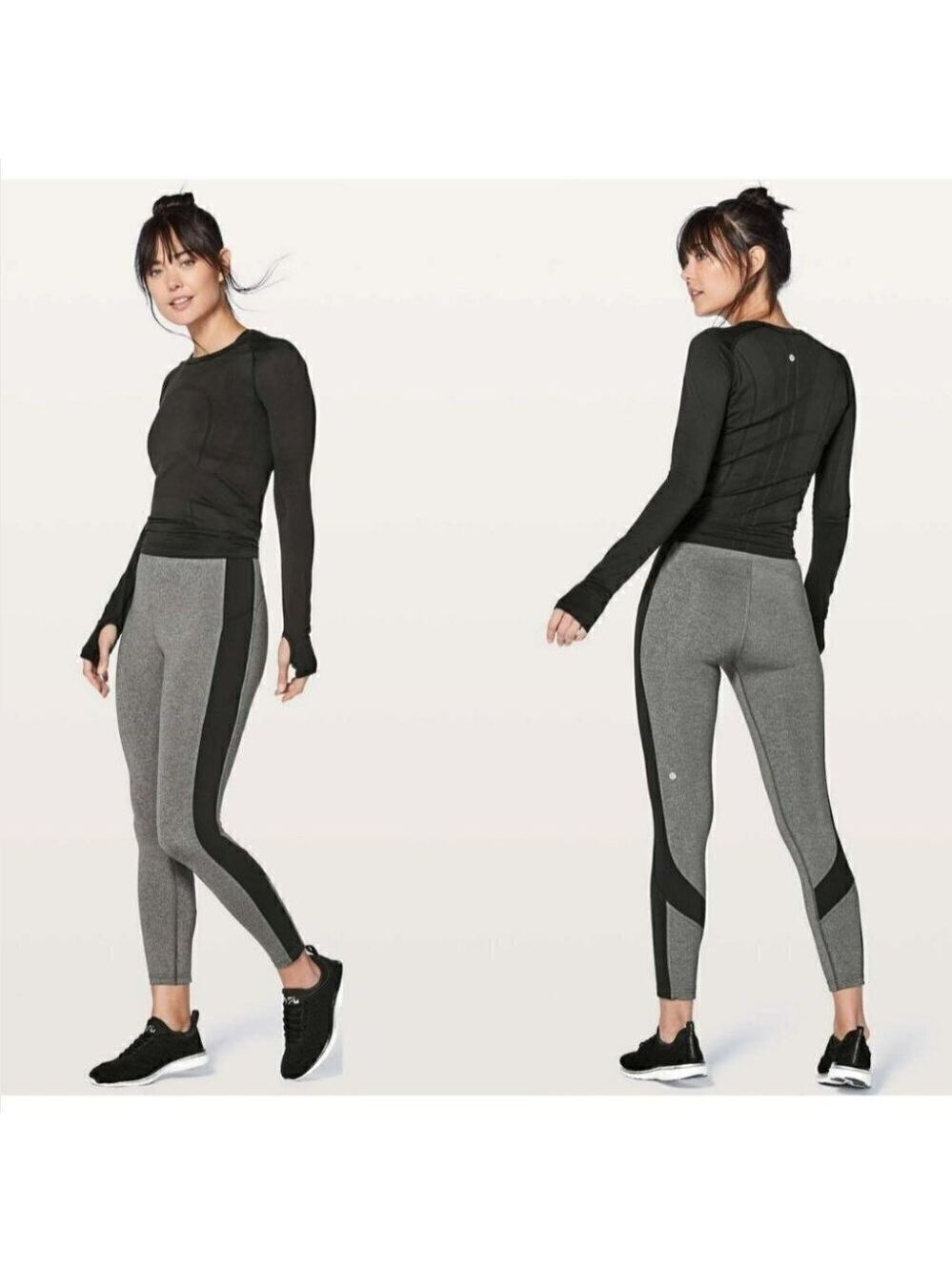 Lululemon | Box It Out Tights in Heathered Black / Black